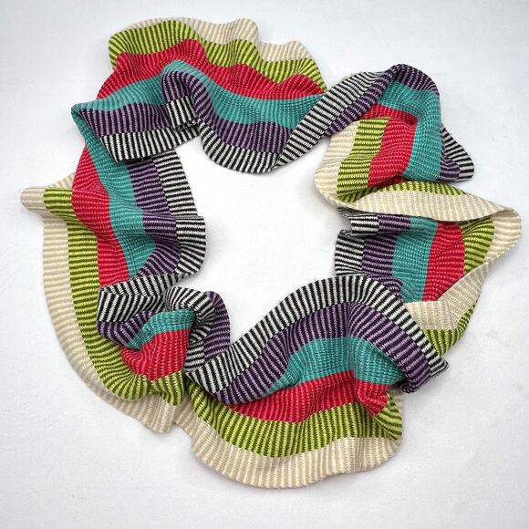 Colorplay Multicolored Acrylic Ruffle Infinity Scarf - Picture 6 of 6